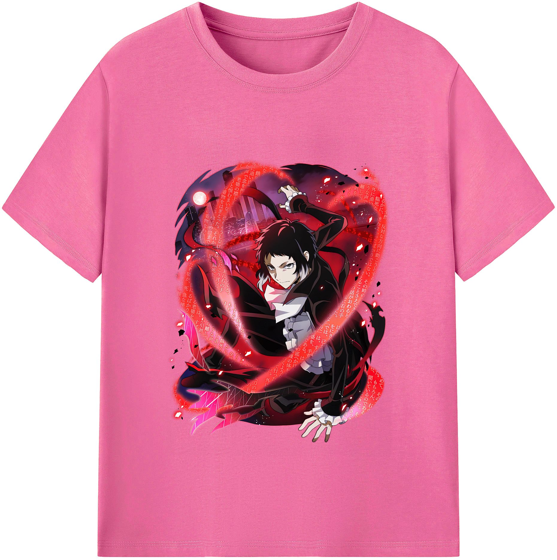 （画像用） 文豪ストレイドッグス Bungo Stray Dogs レディースカジュアルプリントTシャツ（綿100％）